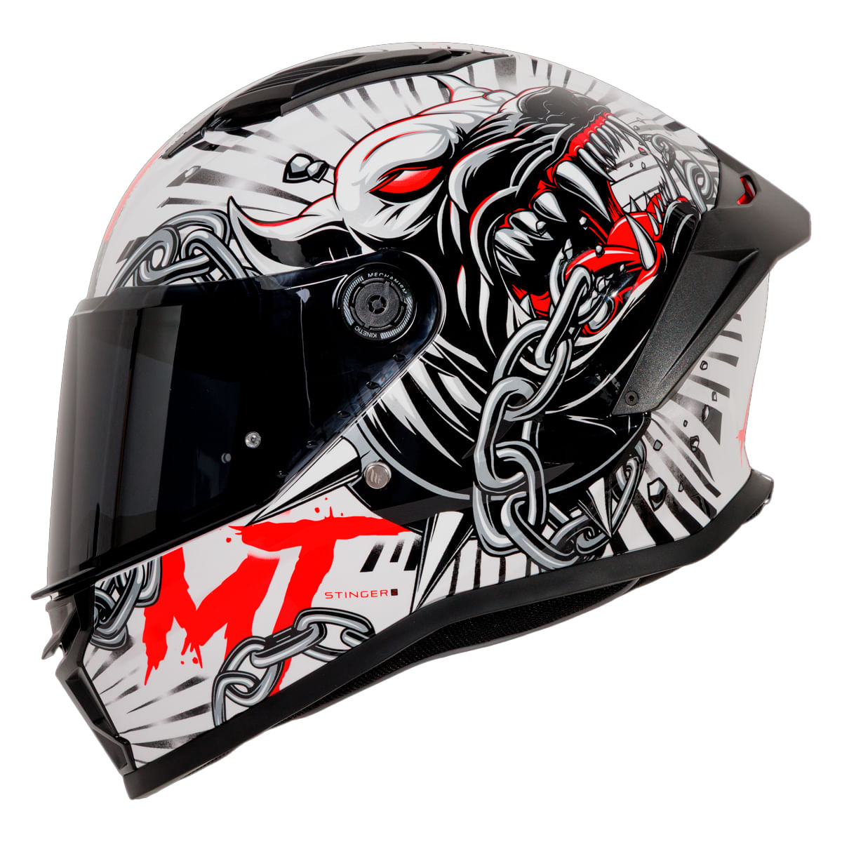Capacete MT Stinger 2 Akin C15 Gloss Pearl - MotoBR
